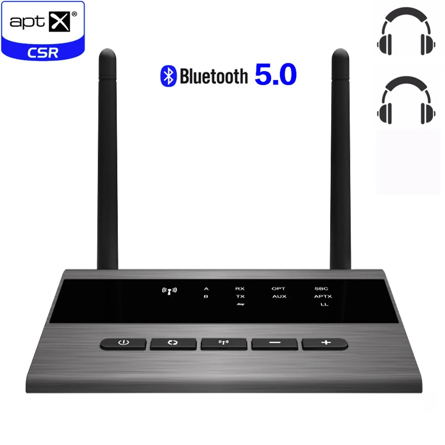 Bluetooth 5 0 аудио музыкальный передатчик 80 м приемник 3 мм AUX RCA беспроводной адаптер