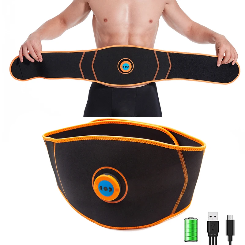 New EMS Fitness Belt Abdominal Muscle Stimulator Waist Trimmer Slimming Belt Lose Weight Fat Burn Fitness Equiment Dropshipping