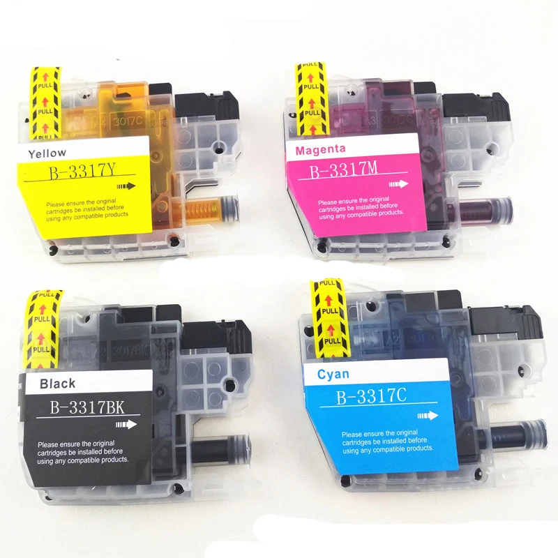 4PK LC3317 Совместимый картридж для принтера Brother MFC J5330DW J5730DW J6530DW J6730DW|Чернильные
