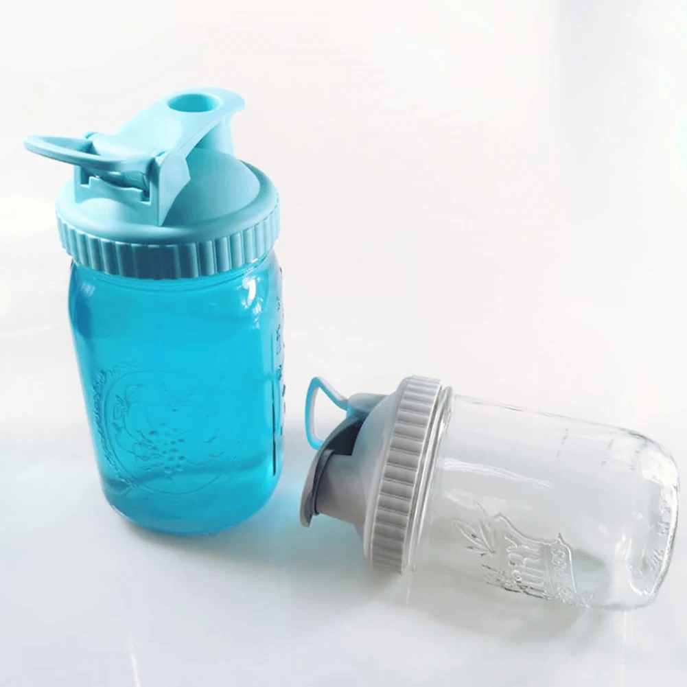 5 шт. многоразовые стеклянная банка с завинчивающейся крышкой питьевая бутылка