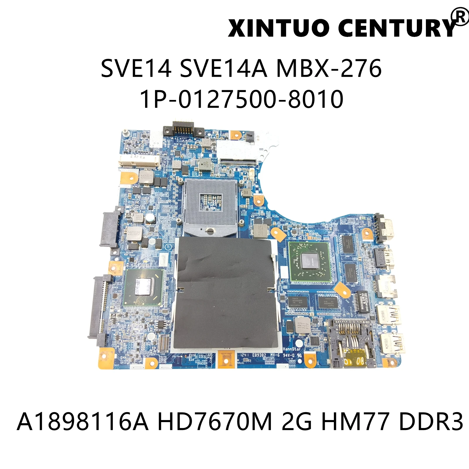 

A1898116A для Sony SVE14 SVE14A MBX-276 Материнская плата ноутбука 1P-0127500-8010 W/ 216-0833000 2G HM77 DDR3 100% тестирование работы