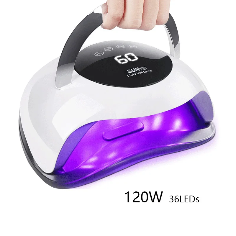 120W Powerful UV LED Nail Lamp 36 LEDs Dryer Manicure Pedicure Fast Dry All Gel Polish Motion Sensor Salon | Красота и здоровье