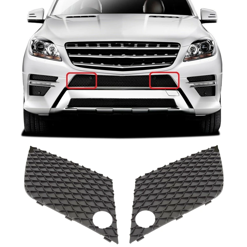Car Front Bumper Grill Trim Set Left Right for Mercedes Benz Mb Ml Class W166 Amg 1668851822 1668851722 | Автомобили и мотоциклы