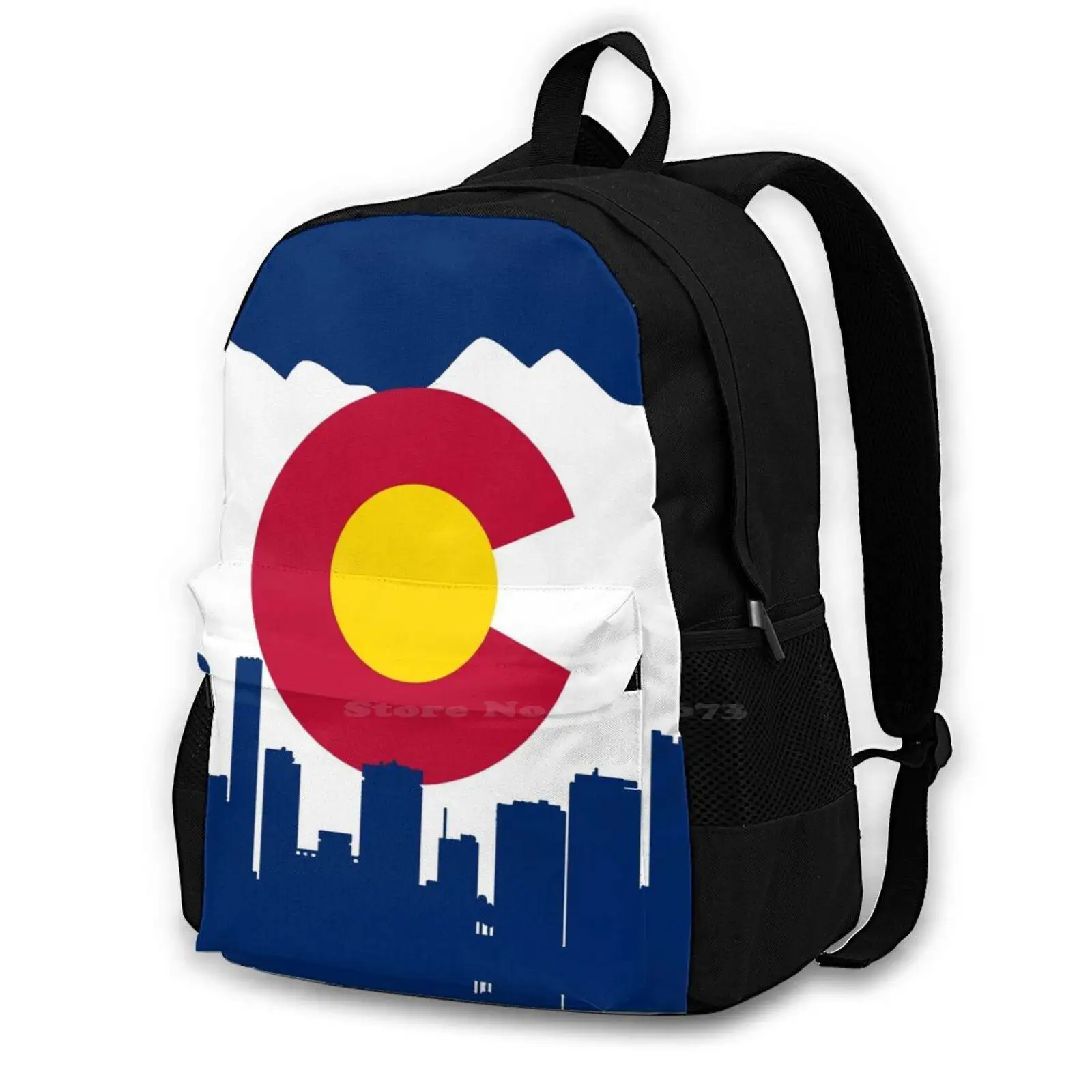 

Colorado Teen College Student Backpack Laptop Travel Bags Colorado Co Weed West Mountain Skiing Snowboarding Nature Explore