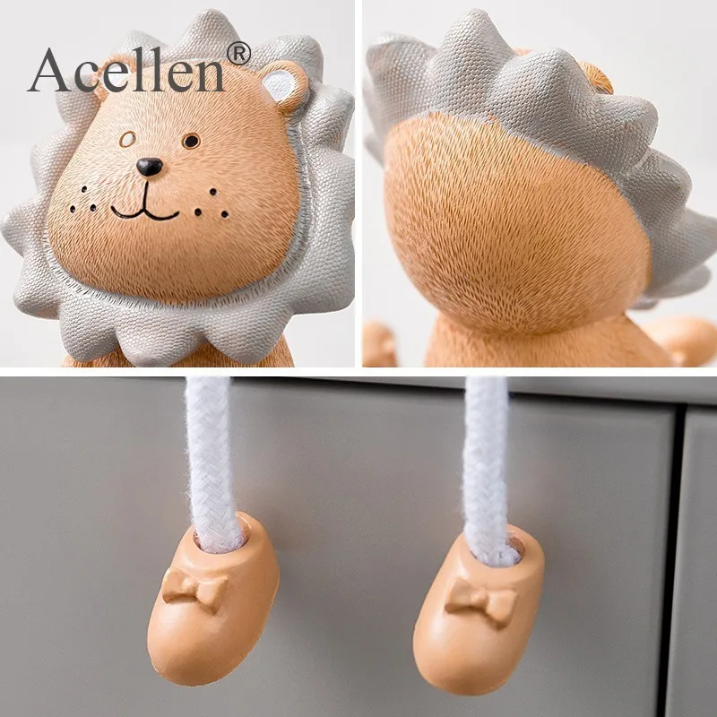 Скандинавский стиль каучуковая подвесная кукла в виде животного скульптура