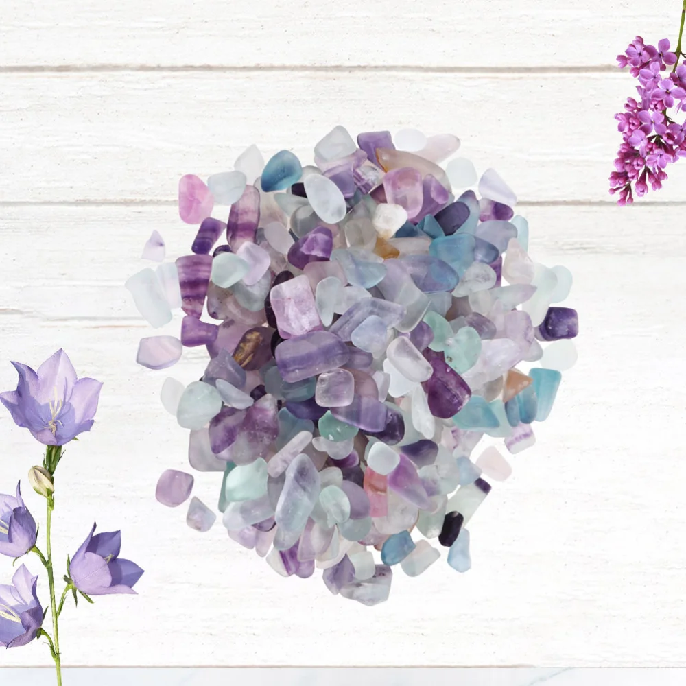 

1 Pack Natural Crystals Fish Tank Ornament Colorful Glass Crystal Gravels for Home Store Garden Decoration