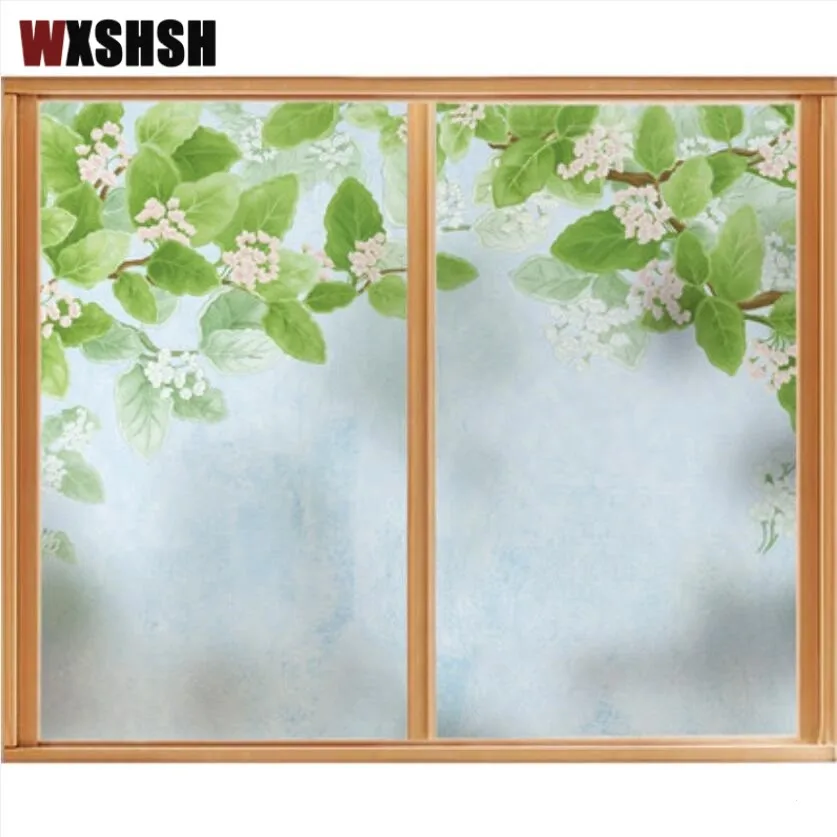 Индивидуальный размер электростатическое окно пленка османтус шаблон частный