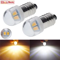 pair e10 1447 led flashlight bulb lamp 3v 6v led bulb replacement flashlight torch bulb 3 volt 6 volt screw bulb xenon white