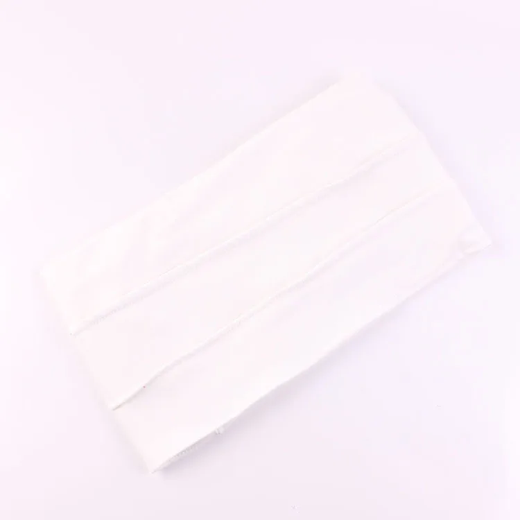 white headband 1 шт., Женская хлопковая ткань, широкая повязка на голову, спортивная лента для волос для йоги, для девочек, эластичная повязка на голову, модная повязка на голову для девочек - Цвет: white headband