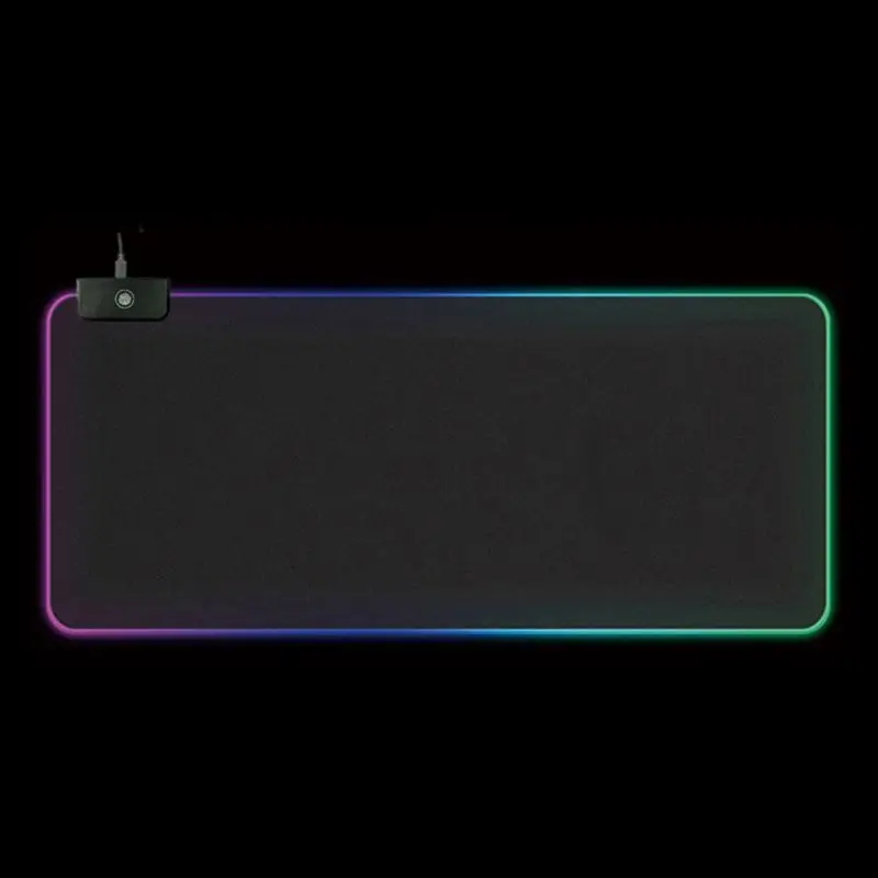 

W3JB RGB Illuminate Gaming Mouse Pad 7 LED Light Modes Adjustable Mousepad Computer Laptop Desktop PC Foldable Portable Mouse