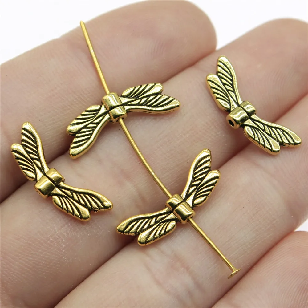 40 шт. бусины в форме бабочки 20 х7 мм | Украшения и аксессуары