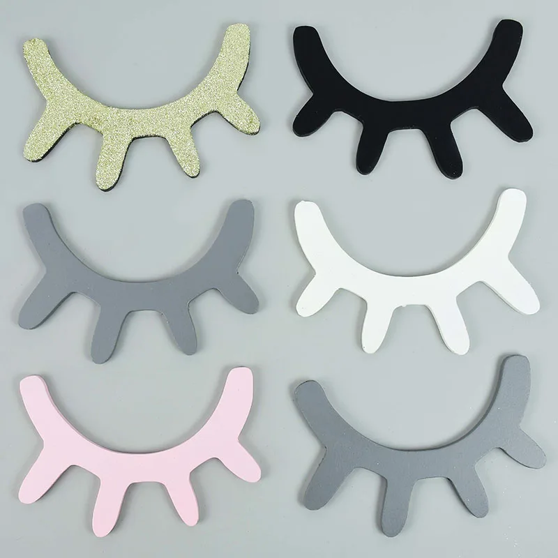 

1pair Nordic Style Cute Wooden 3D Eyelash Wall Sticker Home Room Eyelash Shape Wall Art for Kids Baby Room Background Decoration