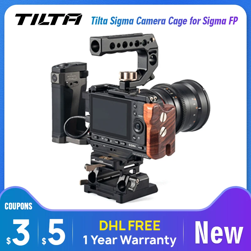 Tilta Сигма камера клетка для Sigma FP Риг DSLR камеры с ручкой сверху продлить Холодный
