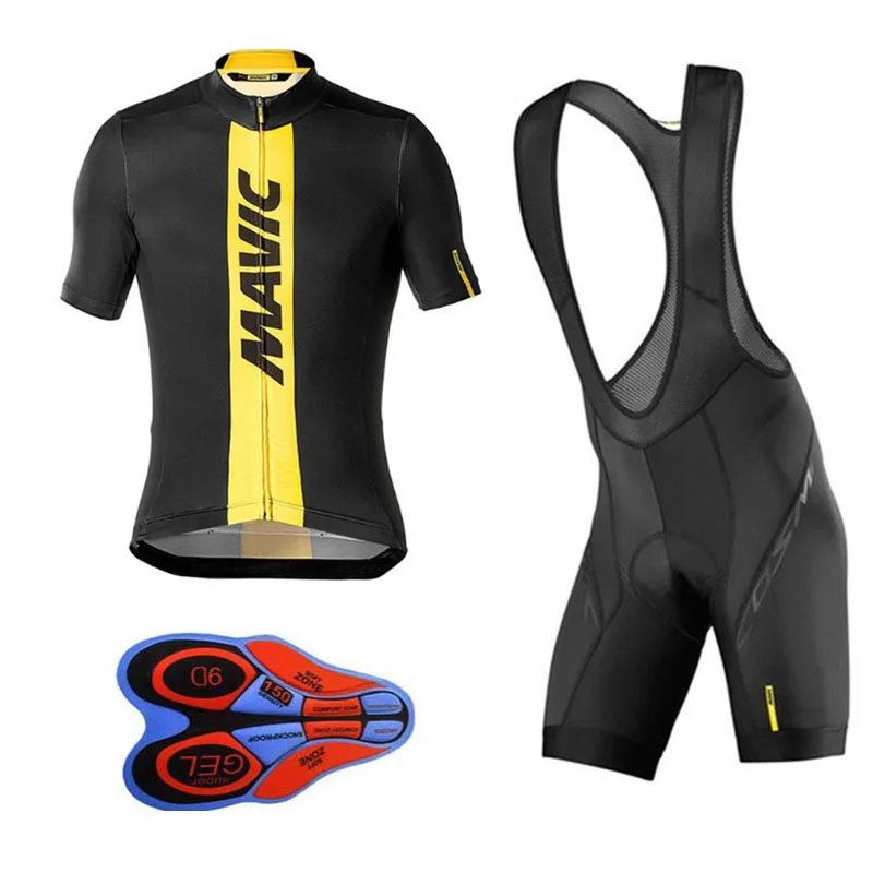 cycling jersey 20 Команда для велоспорта Mavic Джерси велокостюм из флиса Быстросохнущий нагрудник гель наборы одежды Ropa Ciclismo uniformes Майо Спортивная одежда#85 - Цвет: cycling jersey 20