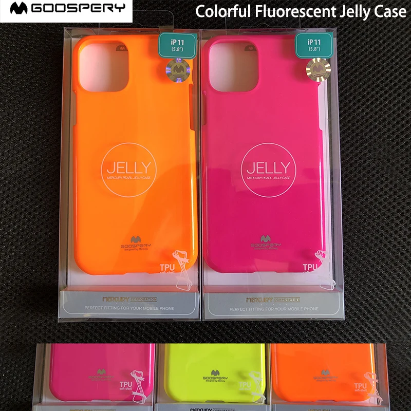 100% Подлинная Меркурия Goospery флуоресцентный Блестящий жемчужный желе мягкий чехол