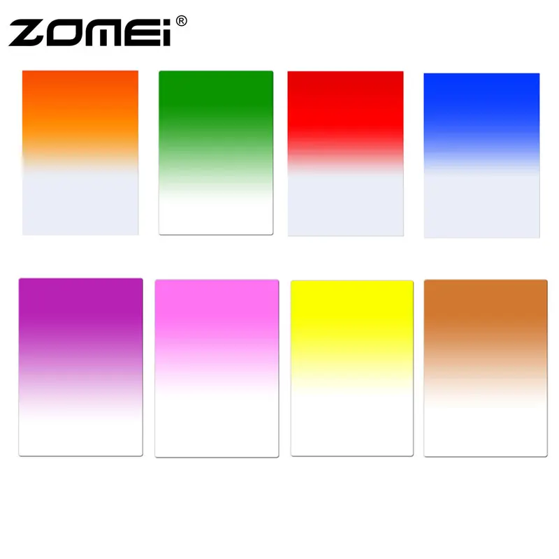 Zomei Градуированный фильтр с нейтральной плотностью квадратный для объектива