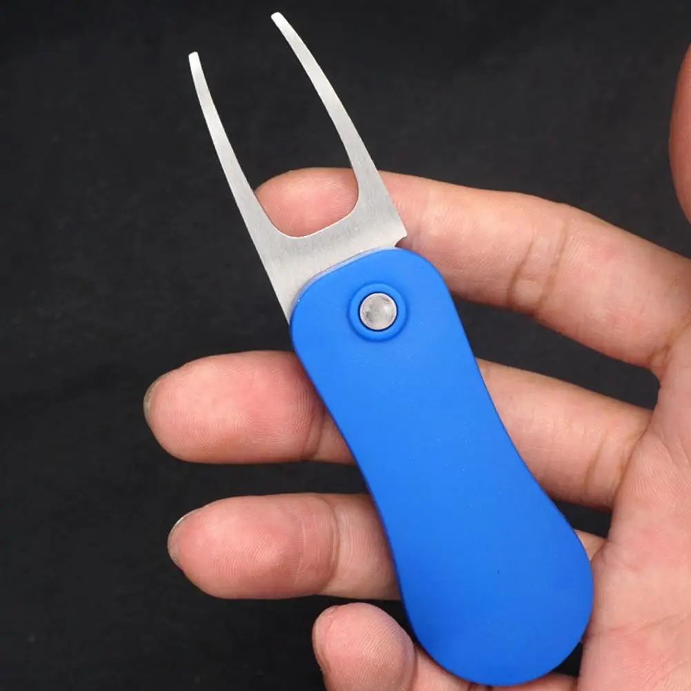 

Putting Green Fork Foldable Mark Position Stainless Steel Portable Divot Tool for Outdoor