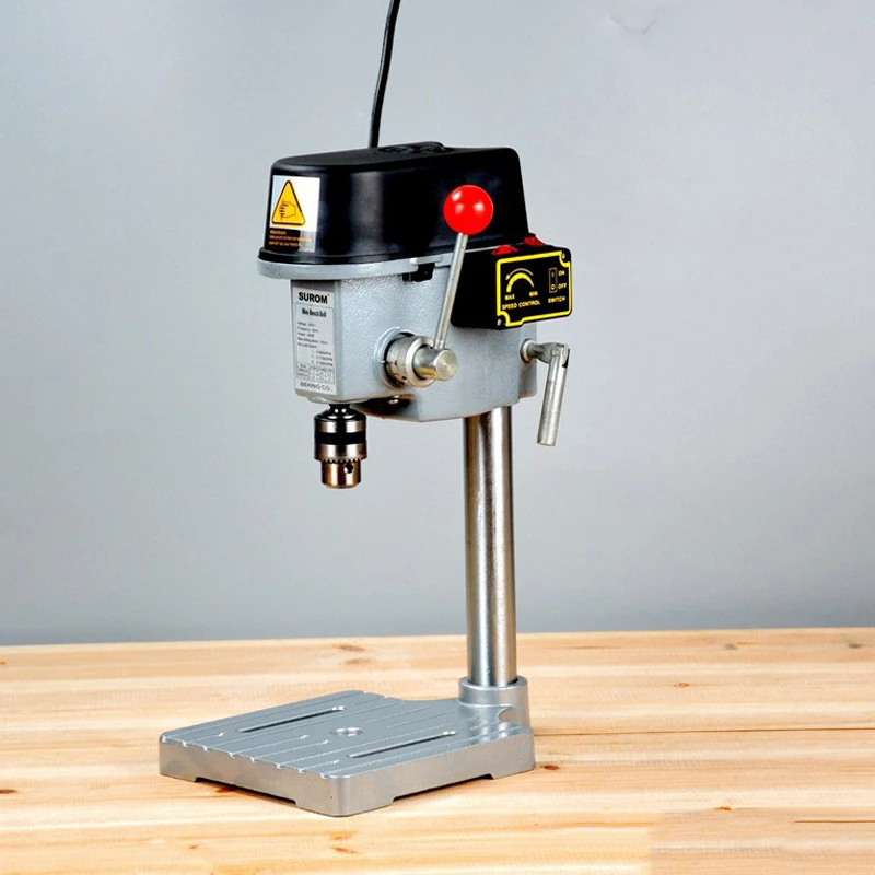 340 Вт Миниатюрный Настольный сверлильный стенд электрический станок патрон