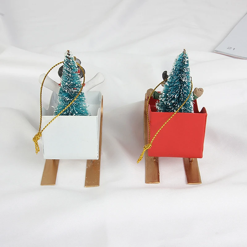 

Christmas DIY Craft Christmas Toy For Kid Sled Assembling Toys Desktop Decor Cartoon Assembled Toys Christmas Crafts Gift