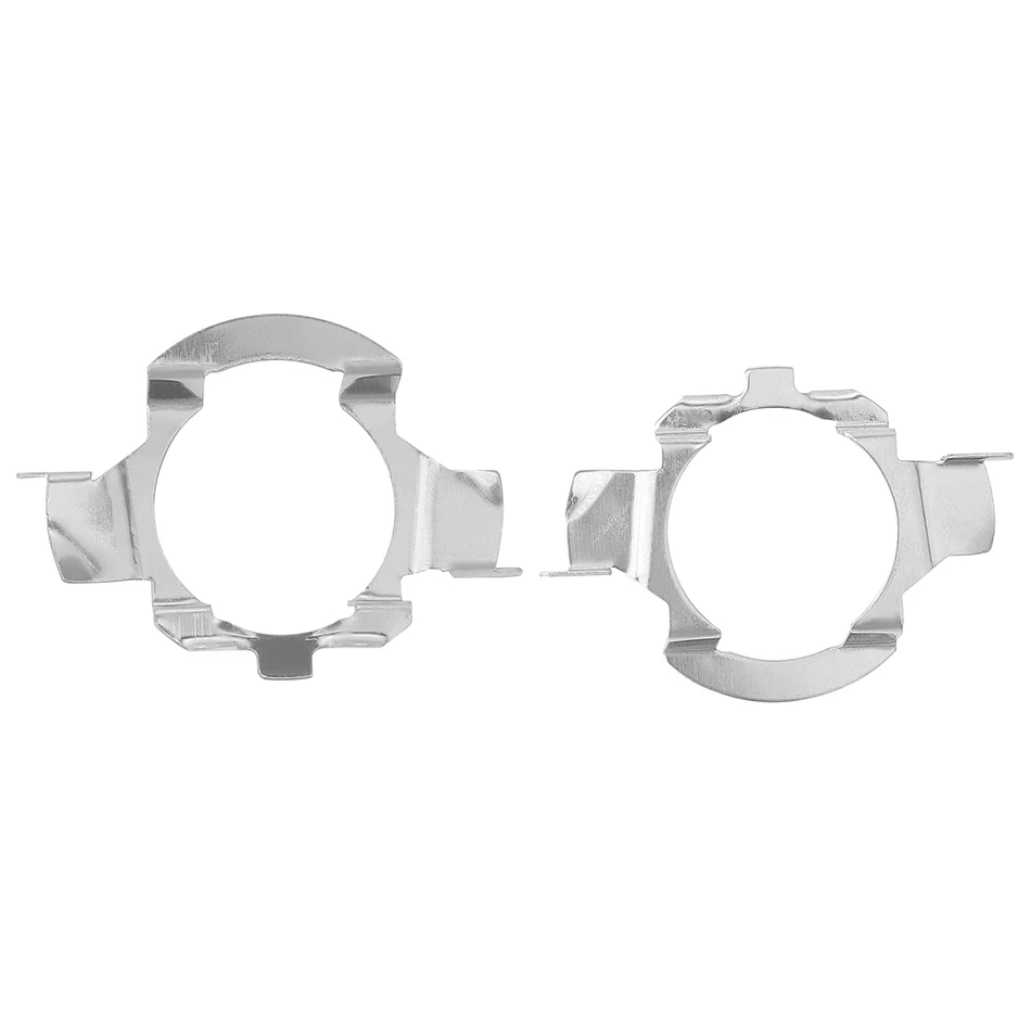 2Pcs H7 LED Car Headlight Bulb Base Metal Holder Adapter Socket for Mercedes-Benz BMW Audi Auto Headlamp Mount Stand Nissan VW - купить по