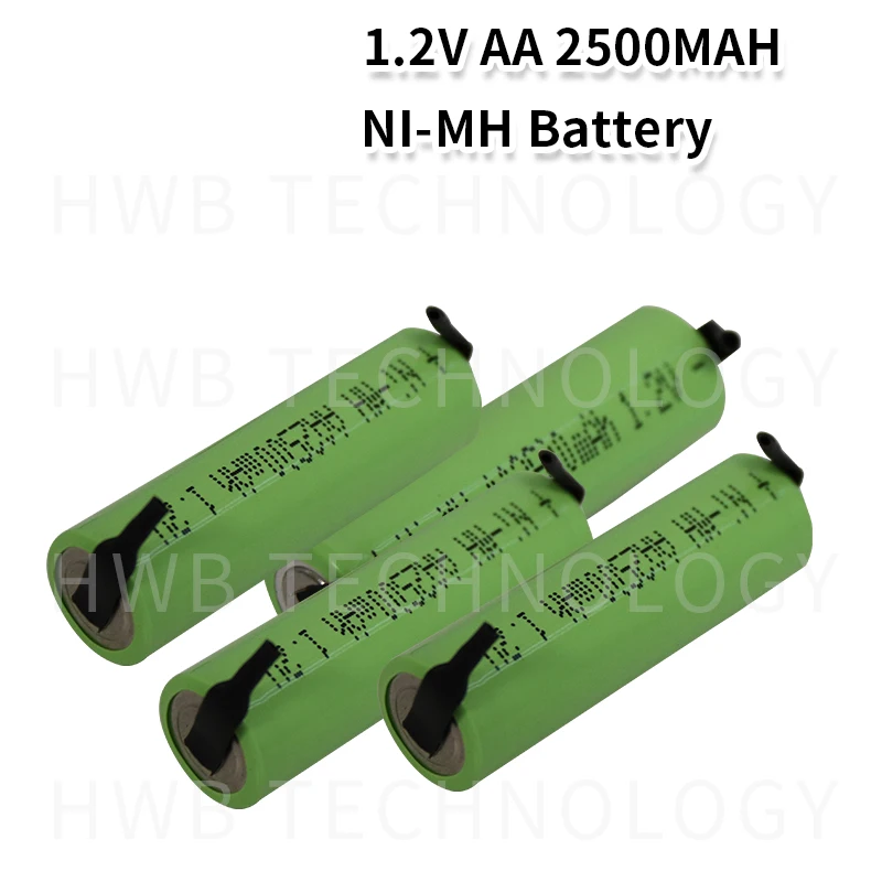 4 шт./лот Оригинальный Новый Ni-MH 1 2 V AA 2500mAH аккумуляторные батареи ремень сварочная