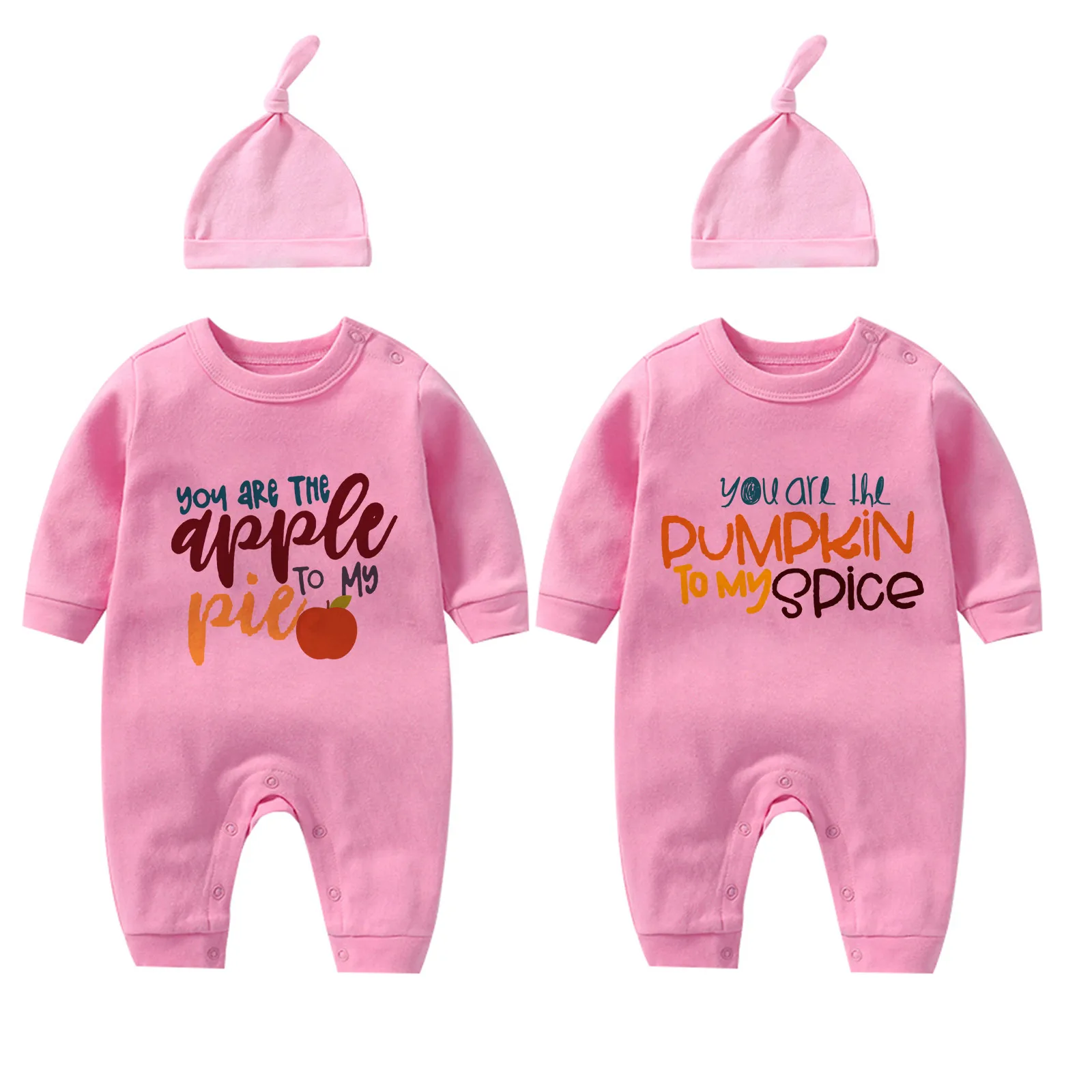 YSCULBUTOL детский хлопковый цельный костюм с надписью Apple twins детская одежда цвета