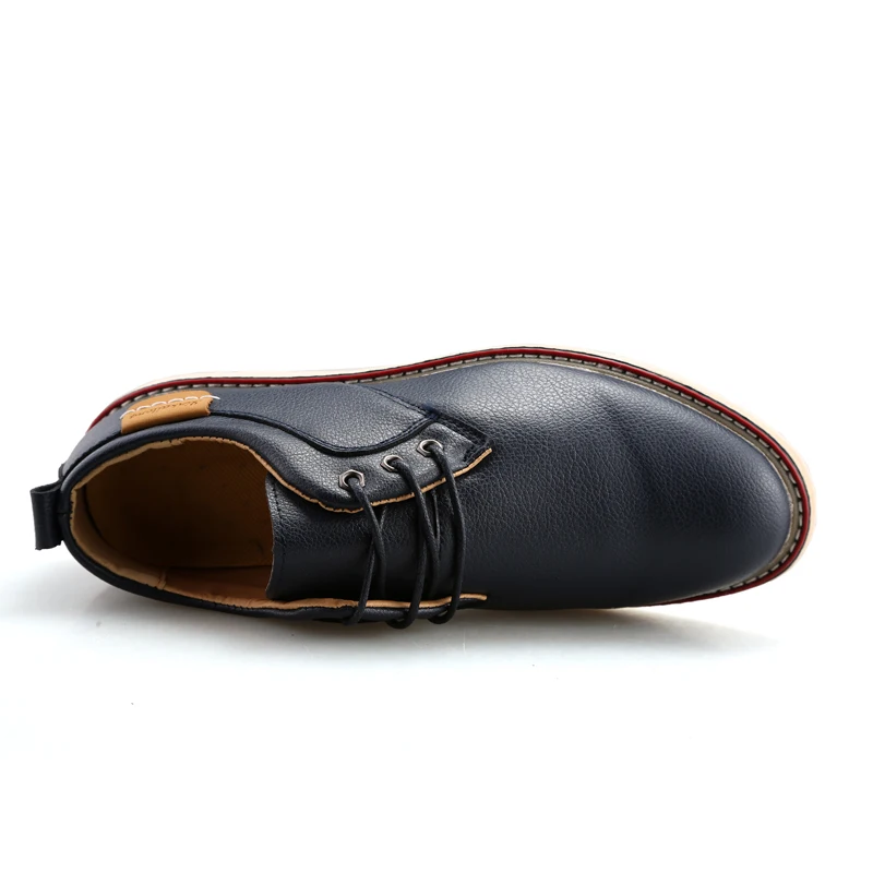 Мужская обувь Модная Повседневная дышащая из искусственной кожи со шнуровкой на