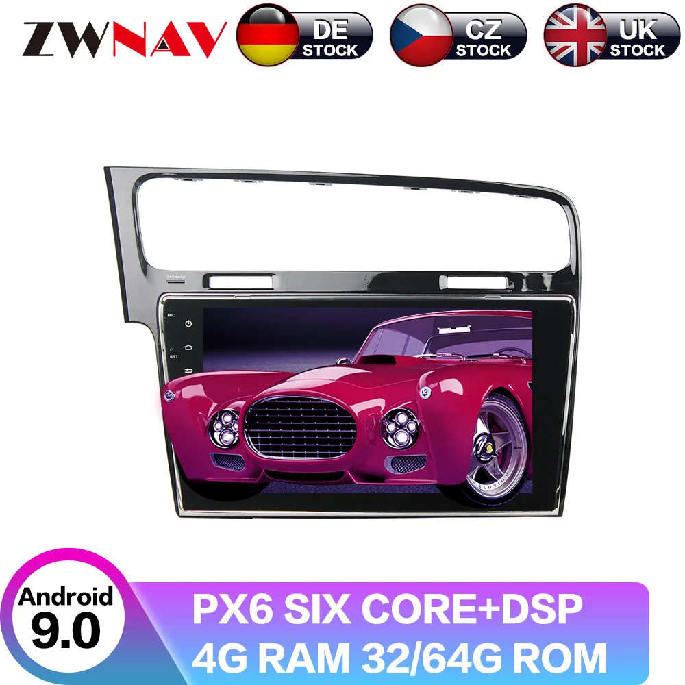 Android 9 с DSP для VW Golf 7 2013 2015 полносенсорный экран автомагнитола видеоплеер