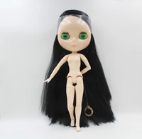 free shipping big discount rbl 837j diy nude blyth doll birthday gift for girl 4color big eye doll with beautiful hair cute toy