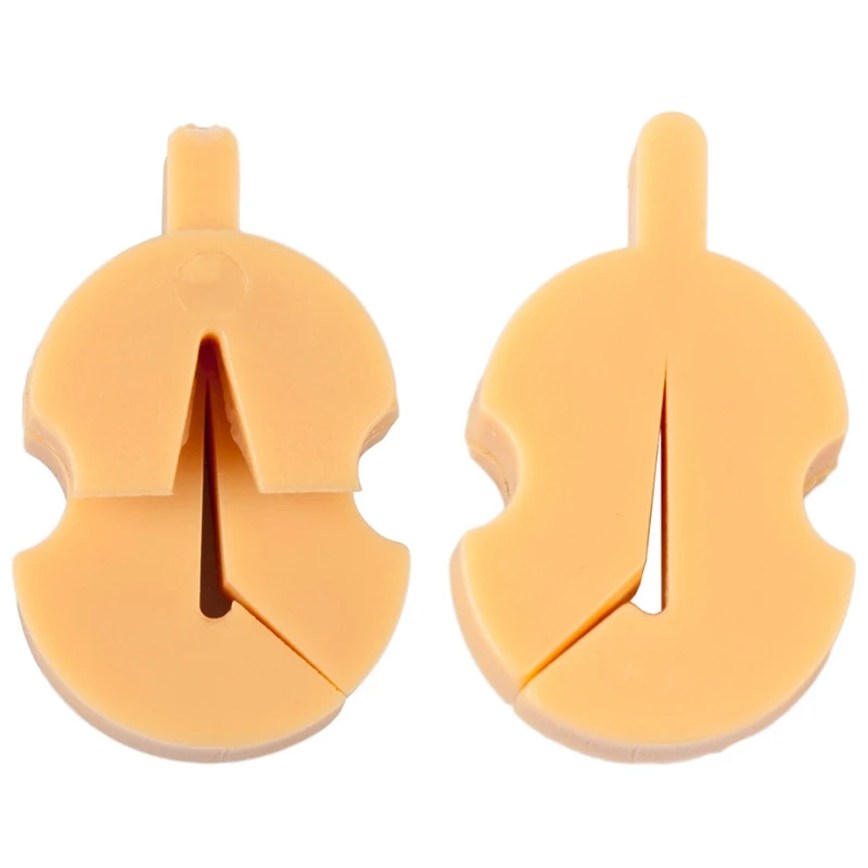 

10Pcs Brand New Lightweight Single Hole Violin Viola Mute Standard Yellow