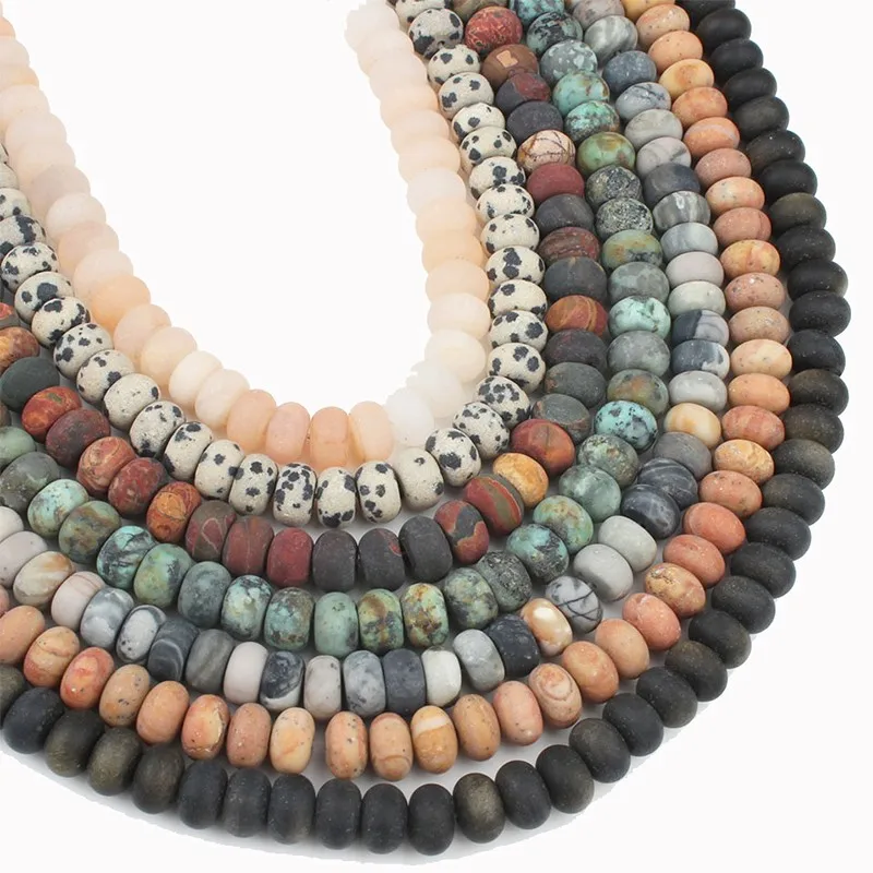 Круглые матовые бусины 5x8 мм для самостоятельного изготовления ювелирных