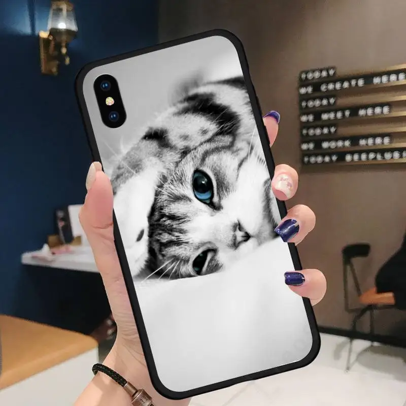 

cute cat Phone Cases for iPhone 11 12 pro XS MAX 8 7 6 6S Plus X 5S SE 2020 XR