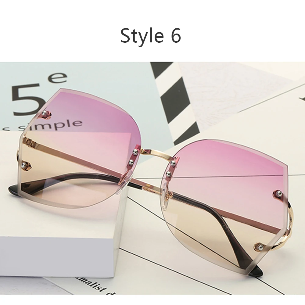 style 6 Модные солнцезащитные очки унисекс для езды на велосипеде с океанской пленкой, очки с защитой от ультрафиолета 400, Необычные линзы для езды на велосипеде - Цвет: style 6