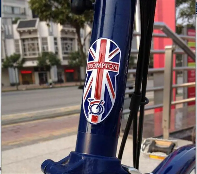 7 стилей велосипедная металлическая наклейка с именной табличкой для Brompton, складная велосипедная головка, рамка, наклейка, наклейка