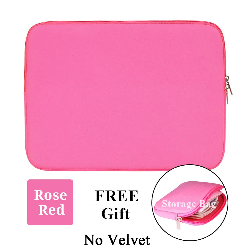 Rose red No Velvet Кейс для ноутбука, планшета, чехол, сумка, 11 дюймов, 12 дюймов, 13 дюймов, 15 дюймов, 15,6 дюймов, для Macbook Pro, Air retina, 14 дюймов, для Xiaomi, huawei, hp, Dell - Цвет: Rose red No Velvet