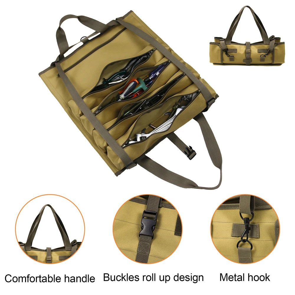 

Tool Storage Bag Oxford Cloth Pocket Portable Camouflage Multi-function Hanging Multi-pocket Carrier Tote