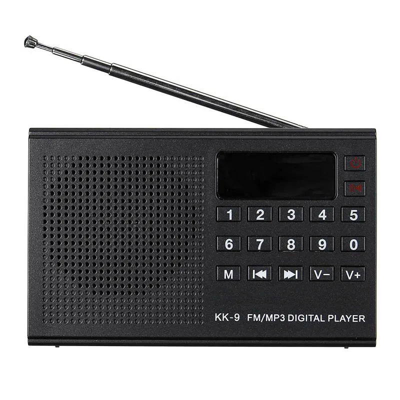 Новый MP3 плеер KK 9 Портативный цифровой FM радио TF карта u диск музыкальный зарядка