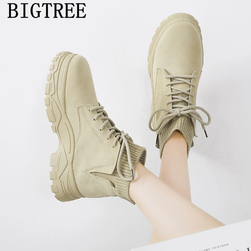 Женские розовые ботинки Винтажная обувь на платформе дизайнерская ботильоны для