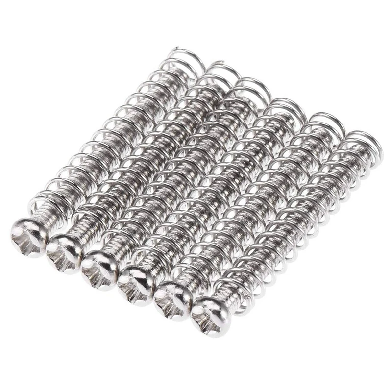 

1box Electric Guitar Screw Kit (9 Types) with Springs & 16Pcs Guitar Luthier Measuring Tools String Action Ruler