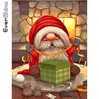 Алмазная вышивка Evershine, картинка с Санта-Клаусом стразы, вышивка крестиком, картина из страз, набор мультипликационных мозаик, искусство, подарок ручной работы