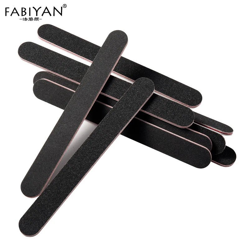 5 шт./10 шт. черный двусторонний пилочка для дизайна ногтей шлифование наждачной бумагой буферные блестящие наконечники полировщик гель УФ акриловый маникюр педикюр инструмент