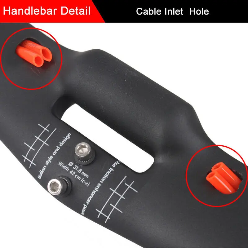 Руль для дорожного велосипеда TOSEEK углеродное волокно 31 8 мм 400/420/440 без резьбы |