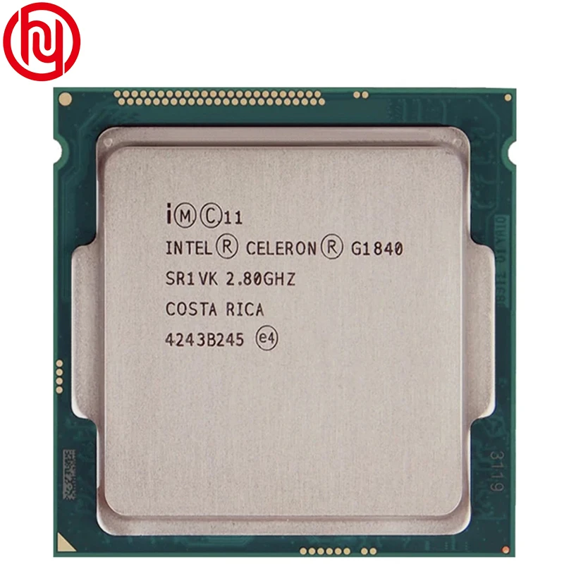 

Двухъядерный процессор Intel Celeron G1840, 2,8 ГГц, двухпотоковый ЦПУ, процессор 2 Мб 53 Вт LGA 1150 SR1VK для настольных ПК
