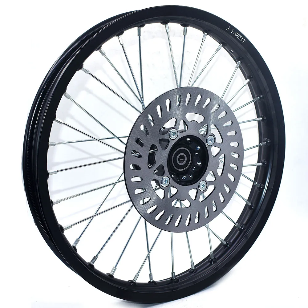 

1.60x 17 inch Front Rims Aluminum Alloy Plate Wheel Rims with Disc Brake 1.60 x 17"inch for KLX CRF Kayo Apollo BSE Pit Bike