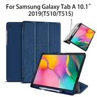 Чехол для планшета Samsung Galaxy Tab A 10,1, 2019, SM-T510, SM-T515, с магнитной подставкой и держателем для карандашей