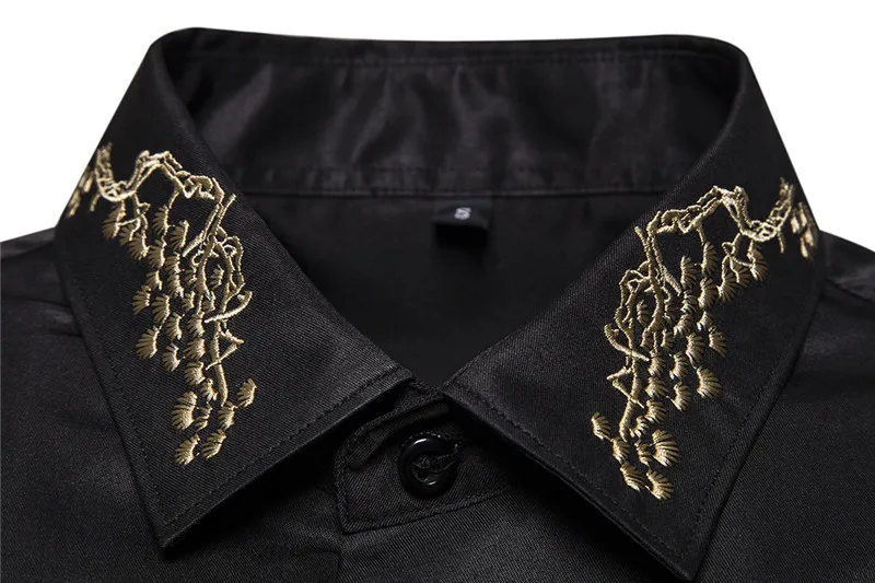 Белая мужская рубашка с вышивкой новинка 2022 мужские классические рубашки на