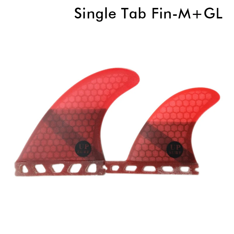 Single Tabs M+GL fins Quad-Fins Honeycomb Fiberglass surfboard fin 4 in per set Red color | Спорт и развлечения