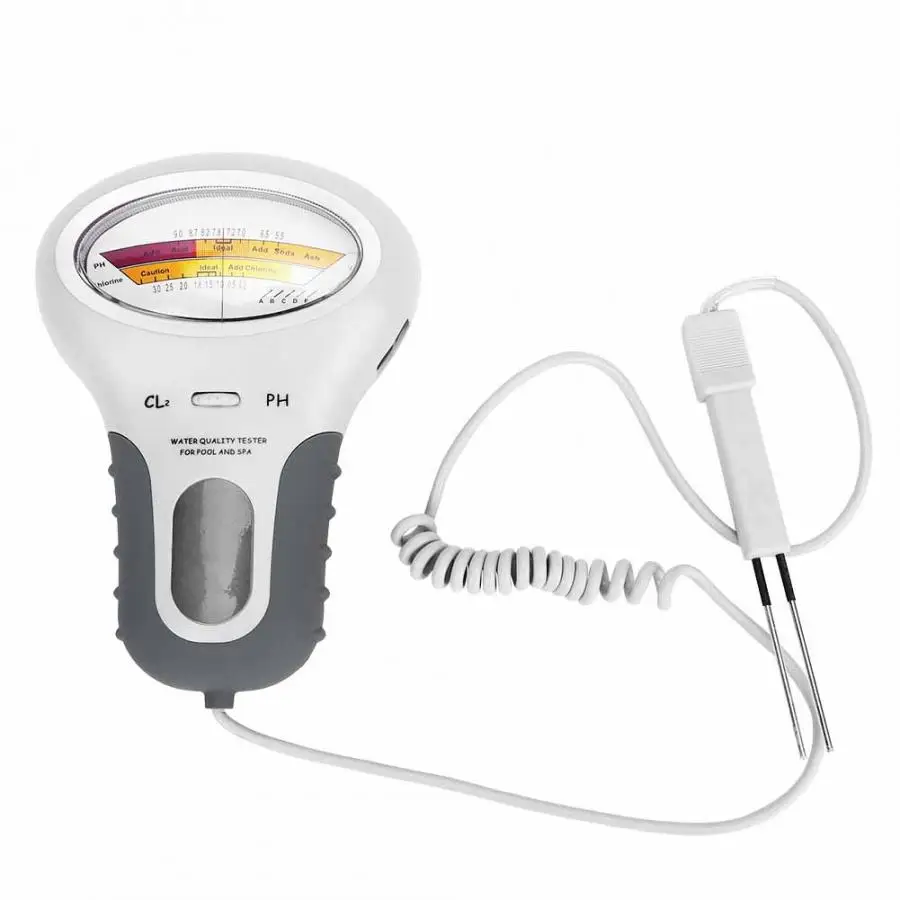Профессиональный 2 в 1 точный тестер PH хлора Измеритель Качества воды