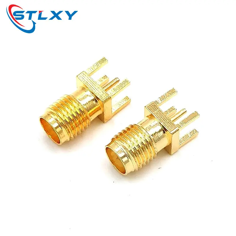 5 шт. гнездовой разъем SMA припой гайка край зажим для печатной платы прямое