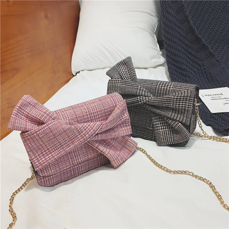 Youda Женская Классическая модная простая сумка на плечо с бантом оригинальная